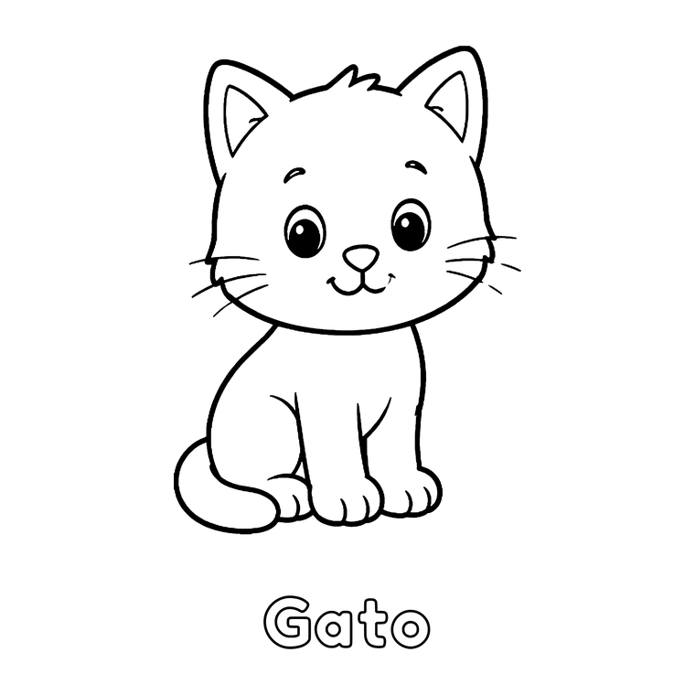 Gato, Perro and Manzana, exactly as they appear in the Spanish editions.