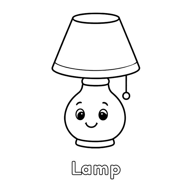 A cup, a lamp and a key, exactly as they appear inside the books.