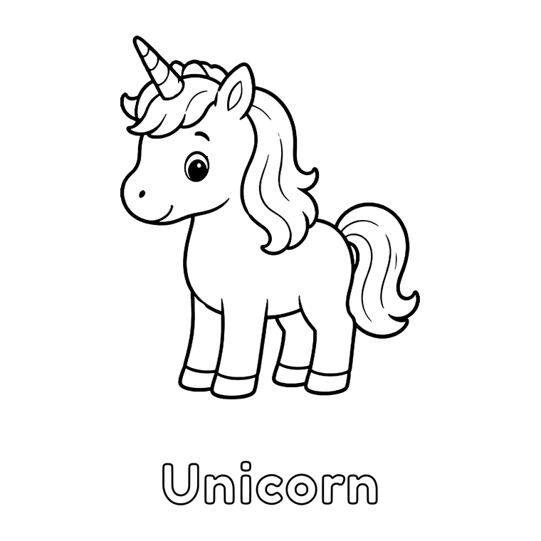 A unicorn, a dragon and a princess, exactly as they appear inside the books.